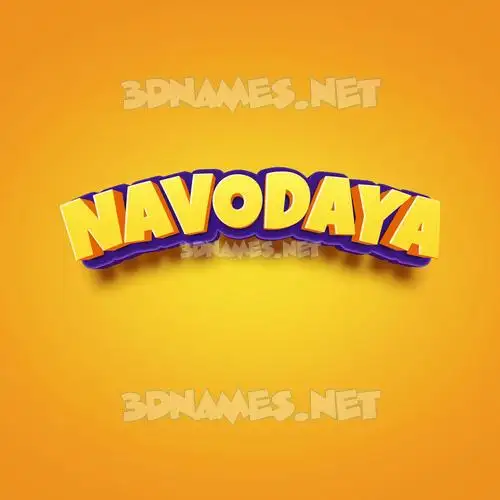 navodaya in Orange Toon style - 3D name wallpaper navodaya in Orange Toon style - 3D name wallpaper