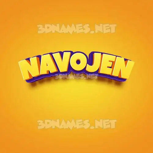 navojen in Orange Toon style - 3D name wallpaper navojen in Orange Toon style - 3D name wallpaper