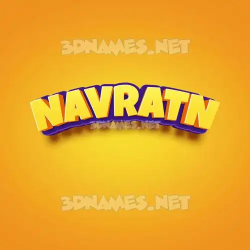 navratn in Orange Toon style - 3D name wallpaper navratn in Orange Toon style - 3D name wallpaper