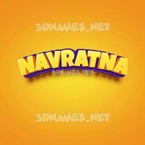 navratna in Orange Toon style - 3D name wallpaper navratna in Orange Toon style - 3D name wallpaper