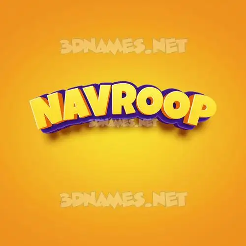 navroop in Orange Toon style - 3D name wallpaper navroop in Orange Toon style - 3D name wallpaper