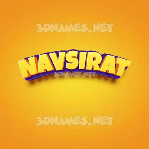 navsirat in Orange Toon style - 3D name wallpaper navsirat in Orange Toon style - 3D name wallpaper