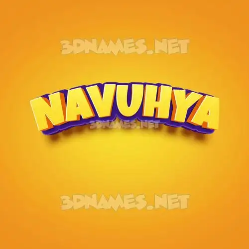 navuhya in Orange Toon style - 3D name wallpaper navuhya in Orange Toon style - 3D name wallpaper