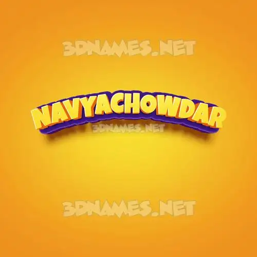 navyachowdar in Orange Toon style - 3D name wallpaper navyachowdar in Orange Toon style - 3D name wallpaper