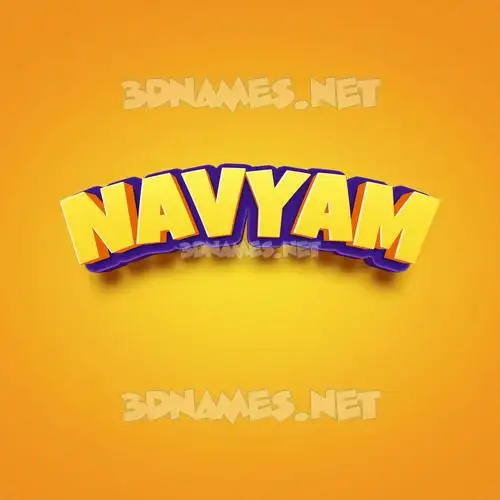 navyam in Orange Toon style - 3D name wallpaper navyam in Orange Toon style - 3D name wallpaper