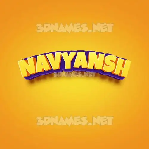 navyansh in Orange Toon style - 3D name wallpaper navyansh in Orange Toon style - 3D name wallpaper