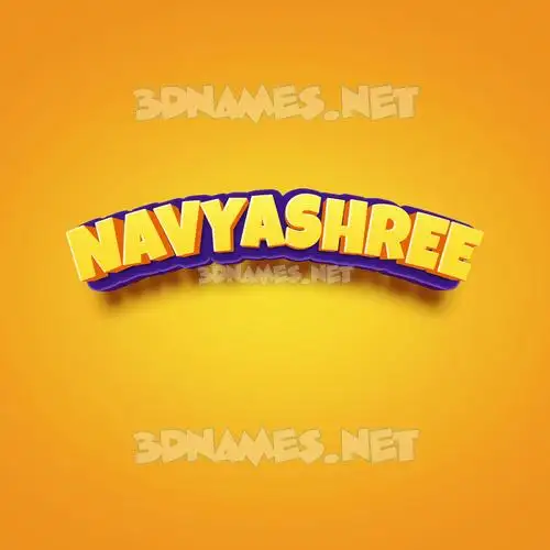 navyashree in Orange Toon style - 3D name wallpaper navyashree in Orange Toon style - 3D name wallpaper