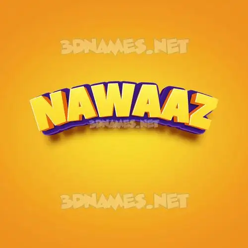 nawaaz in Orange Toon style - 3D name wallpaper nawaaz in Orange Toon style - 3D name wallpaper