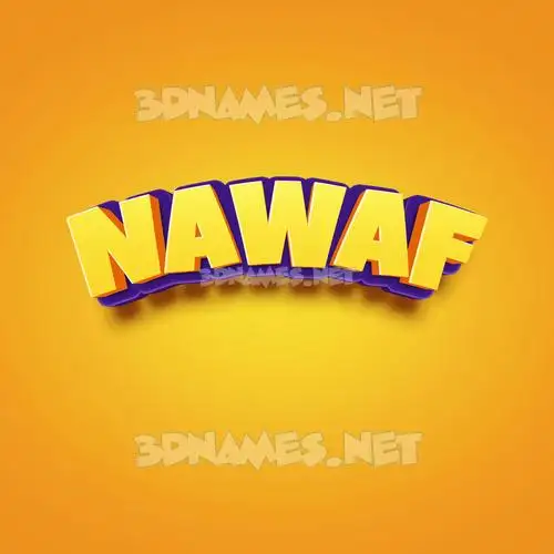 nawaf in Orange Toon style - 3D name wallpaper nawaf in Orange Toon style - 3D name wallpaper