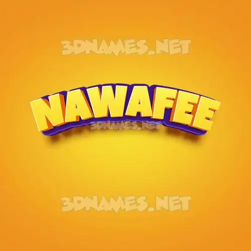 nawafee in Orange Toon style - 3D name wallpaper nawafee in Orange Toon style - 3D name wallpaper