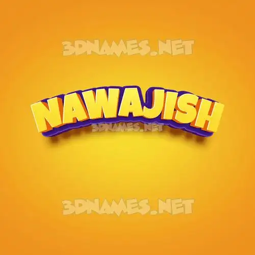 nawajish in Orange Toon style - 3D name wallpaper nawajish in Orange Toon style - 3D name wallpaper
