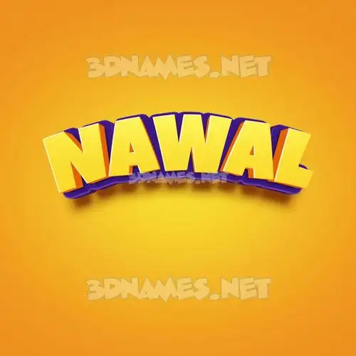 nawal in Orange Toon style - 3D name wallpaper nawal in Orange Toon style - 3D name wallpaper