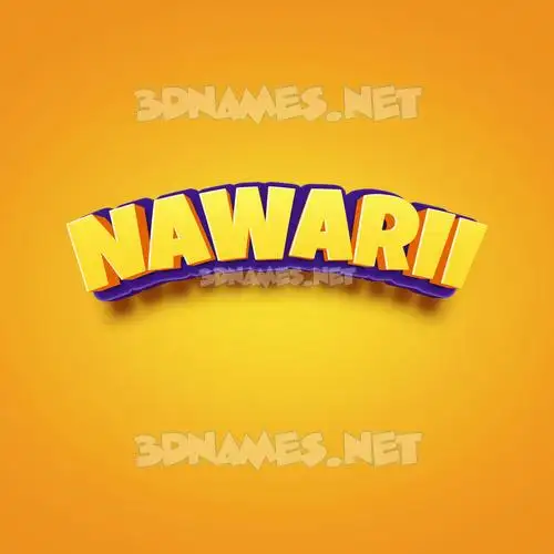 nawarii in Orange Toon style - 3D name wallpaper nawarii in Orange Toon style - 3D name wallpaper