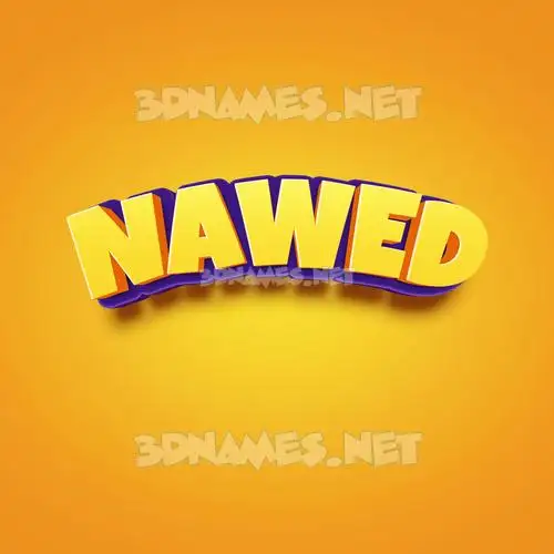nawed in Orange Toon style - 3D name wallpaper nawed in Orange Toon style - 3D name wallpaper