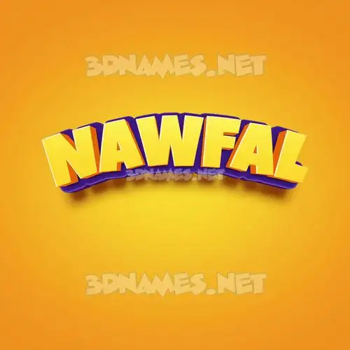 nawfal in Orange Toon style - 3D name wallpaper nawfal in Orange Toon style - 3D name wallpaper