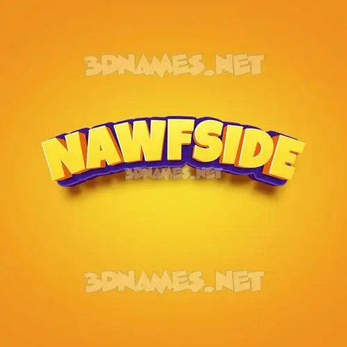 nawfside in Orange Toon style - 3D name wallpaper nawfside in Orange Toon style - 3D name wallpaper
