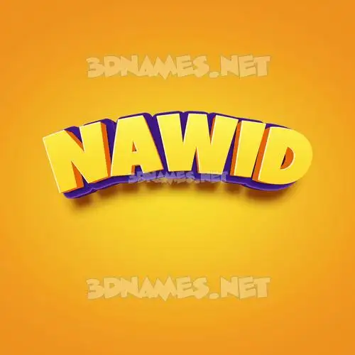 nawid in Orange Toon style - 3D name wallpaper nawid in Orange Toon style - 3D name wallpaper