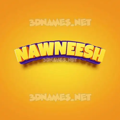 nawneesh in Orange Toon style - 3D name wallpaper nawneesh in Orange Toon style - 3D name wallpaper