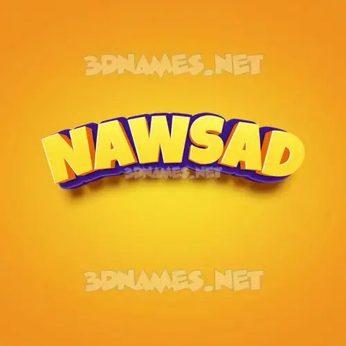 nawsad in Orange Toon style - 3D name wallpaper nawsad in Orange Toon style - 3D name wallpaper