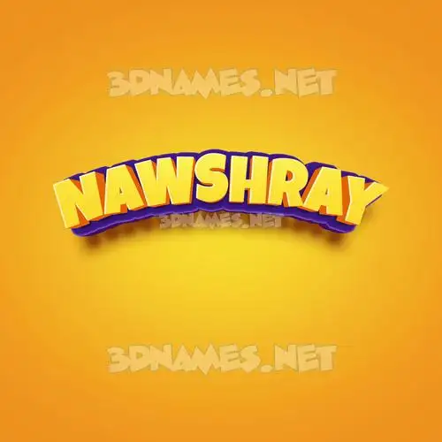 nawshray in Orange Toon style - 3D name wallpaper nawshray in Orange Toon style - 3D name wallpaper