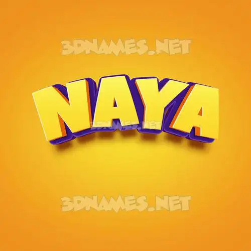 naya in Orange Toon style - 3D name wallpaper naya in Orange Toon style - 3D name wallpaper