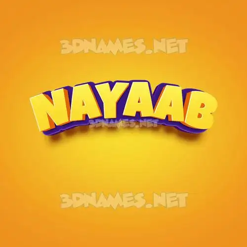 nayaab in Orange Toon style - 3D name wallpaper nayaab in Orange Toon style - 3D name wallpaper