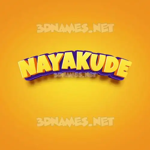 nayakude in Orange Toon style - 3D name wallpaper nayakude in Orange Toon style - 3D name wallpaper