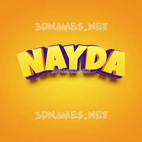 nayda in Orange Toon style - 3D name wallpaper nayda in Orange Toon style - 3D name wallpaper