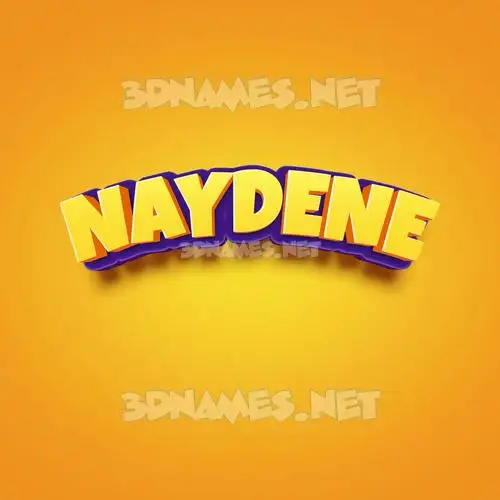 naydene in Orange Toon style - 3D name wallpaper naydene in Orange Toon style - 3D name wallpaper