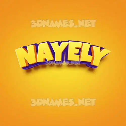 nayely in Orange Toon style - 3D name wallpaper nayely in Orange Toon style - 3D name wallpaper