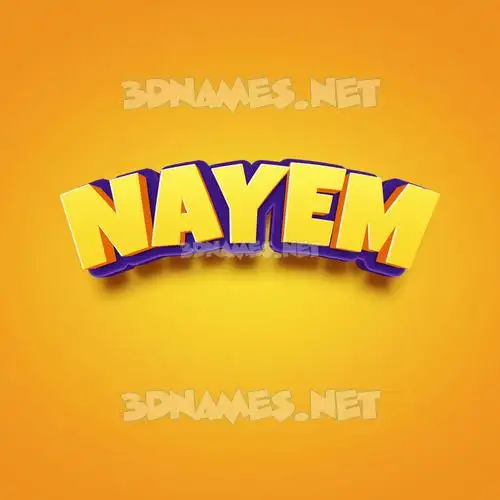 nayem in Orange Toon style - 3D name wallpaper nayem in Orange Toon style - 3D name wallpaper