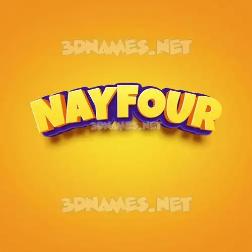 nayfour in Orange Toon style - 3D name wallpaper nayfour in Orange Toon style - 3D name wallpaper