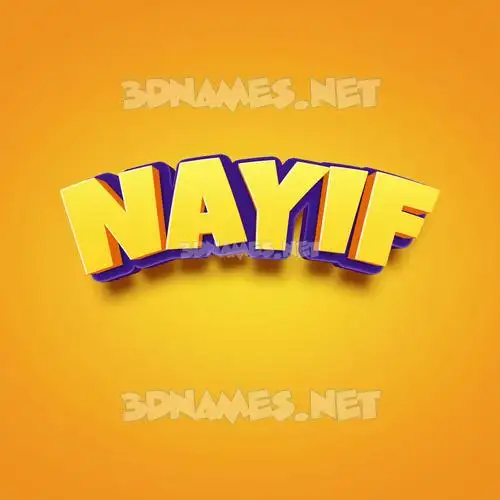 nayif in Orange Toon style - 3D name wallpaper nayif in Orange Toon style - 3D name wallpaper