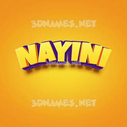 nayini in Orange Toon style - 3D name wallpaper nayini in Orange Toon style - 3D name wallpaper