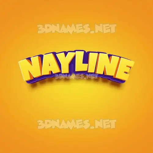 nayline in Orange Toon style - 3D name wallpaper nayline in Orange Toon style - 3D name wallpaper