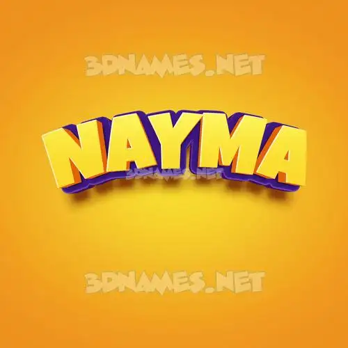 nayma in Orange Toon style - 3D name wallpaper nayma in Orange Toon style - 3D name wallpaper