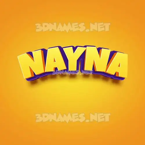 nayna in Orange Toon style - 3D name wallpaper nayna in Orange Toon style - 3D name wallpaper
