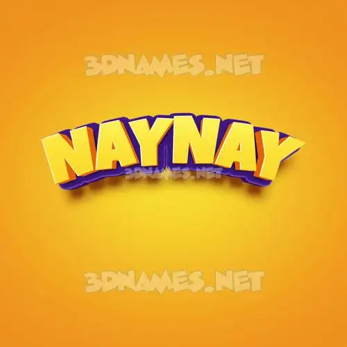naynay in Orange Toon style - 3D name wallpaper naynay in Orange Toon style - 3D name wallpaper