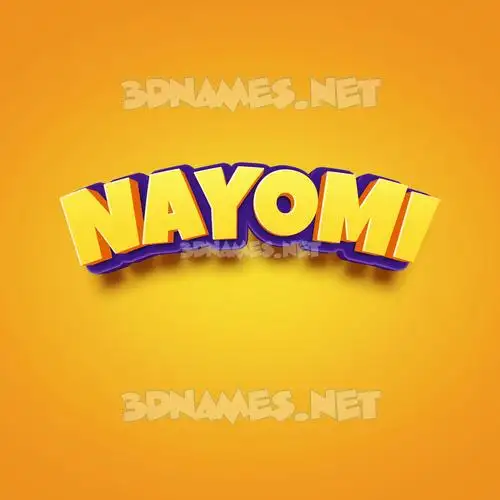 nayomi in Orange Toon style - 3D name wallpaper nayomi in Orange Toon style - 3D name wallpaper