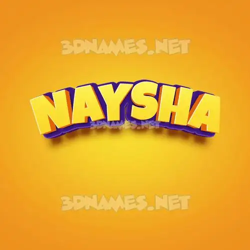 naysha in Orange Toon style - 3D name wallpaper naysha in Orange Toon style - 3D name wallpaper
