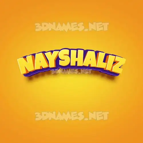 nayshaliz in Orange Toon style - 3D name wallpaper nayshaliz in Orange Toon style - 3D name wallpaper