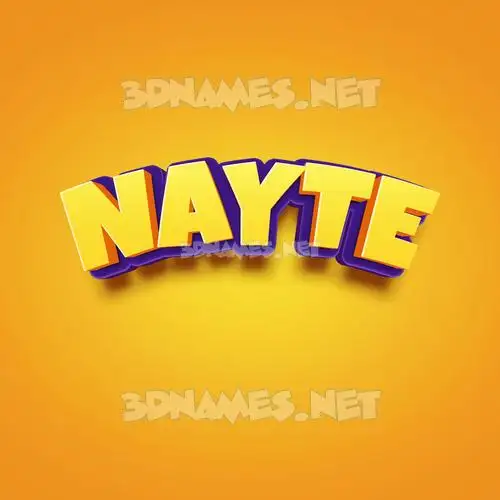 nayte in Orange Toon style - 3D name wallpaper nayte in Orange Toon style - 3D name wallpaper
