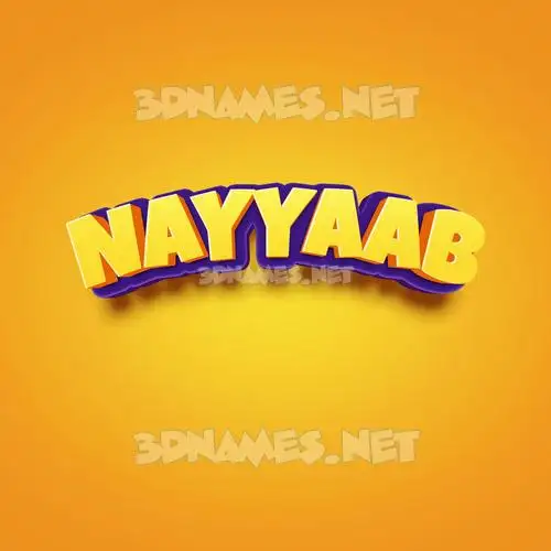nayyaab in Orange Toon style - 3D name wallpaper nayyaab in Orange Toon style - 3D name wallpaper
