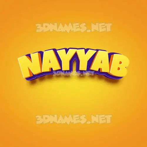 nayyab in Orange Toon style - 3D name wallpaper nayyab in Orange Toon style - 3D name wallpaper