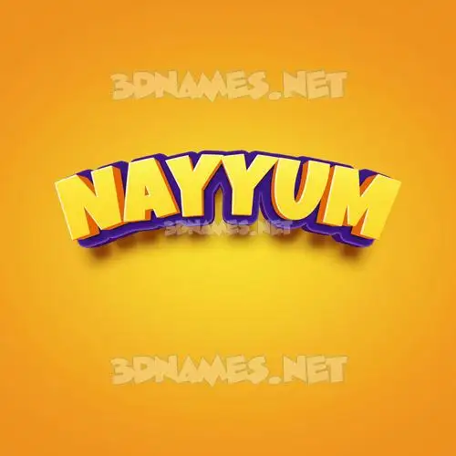 nayyum in Orange Toon style - 3D name wallpaper nayyum in Orange Toon style - 3D name wallpaper