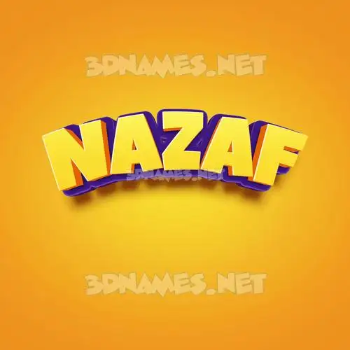 nazaf in Orange Toon style - 3D name wallpaper nazaf in Orange Toon style - 3D name wallpaper
