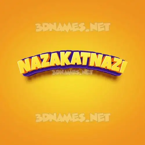 nazakatnazi in Orange Toon style - 3D name wallpaper nazakatnazi in Orange Toon style - 3D name wallpaper