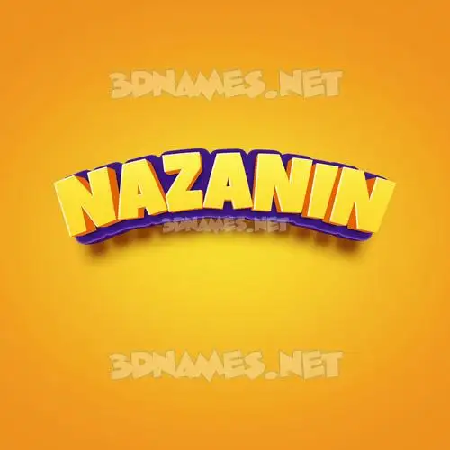 nazanin in Orange Toon style - 3D name wallpaper nazanin in Orange Toon style - 3D name wallpaper