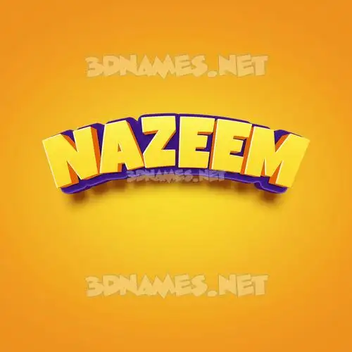 nazeem in Orange Toon style - 3D name wallpaper nazeem in Orange Toon style - 3D name wallpaper