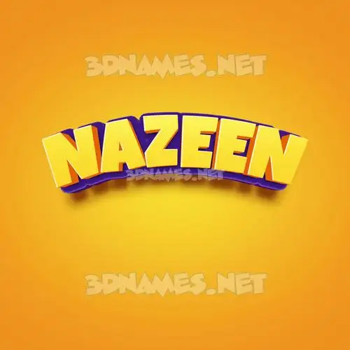 nazeen in Orange Toon style - 3D name wallpaper nazeen in Orange Toon style - 3D name wallpaper